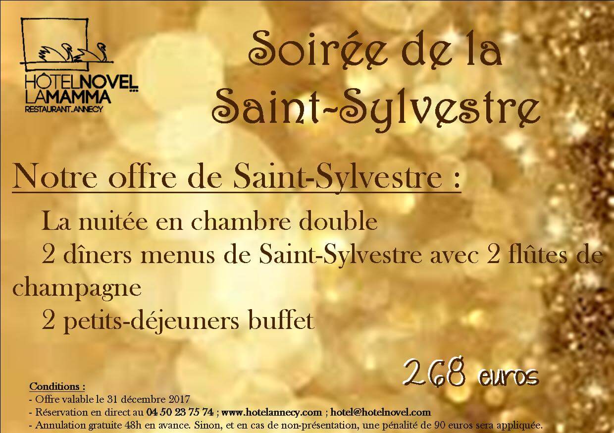 soirée saint sylvestre