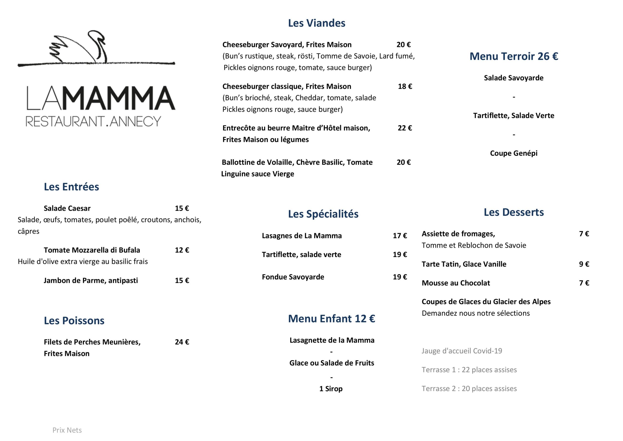 Restaurant Annecy La Mamma - Hôtel Novel
